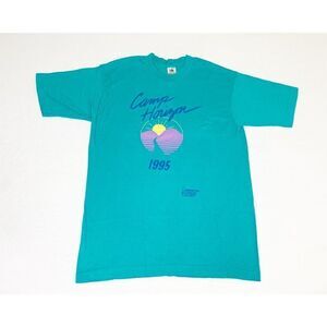 Vintage 1995 Camp Horizon Large Green American Cancer Society Single Stitch